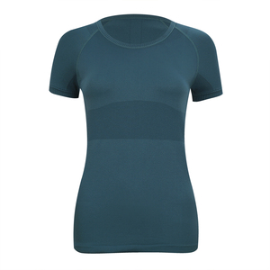 T-shirt de yoga pour femme de haute qualité, séchage rapide, coupe ajustée, manches courtes, pour le fitness, la gym et la course à pied - Product Image 3