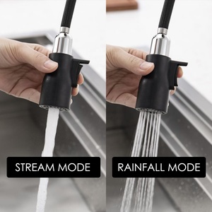 Sanitary Ware Single Hole Hot and Cold Water Pull Down Sprayer Kitchen Mixer Tap Brass Flexible Pull Out Kitchen AT9318-GDX Pull - Product Image 3
