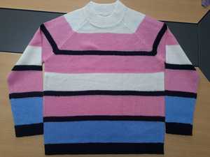 เสื้อสเวตเตอร์คอกลมระบายอากาศได้ดีน้ำหนักเบาสำหรับผู้หญิง, เสื้อสเวตเตอร์100% ด้านหน้าผ้าฝ้ายแห้งเร็วสวมใส่สบายระบายอากาศได้ดีใช้ในชีวิตประจำวัน - Product Image 3