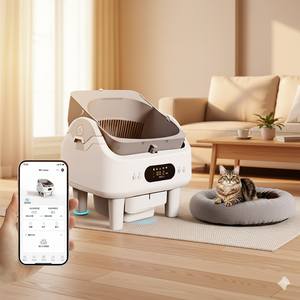 Inodoro automático para gatos directo de fábrica, Katzentoilette, caja de arena eléctrica para gatos, bajo nivel de ruido - Product Image 1