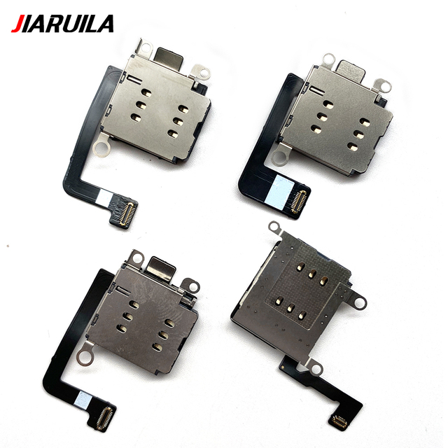 Mobile Phones Spare Part Sim Card Reader Connector Flex Cable for Iphone 15 14 13 12 Pro Max Mini Plus SIM Card Tray with Reader