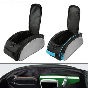 Vente en gros de sac de porte-bagages arrière de vélo noir pochette de voyage étanche multifonctionnelle à la mode sac de transport de vélo élégant - Product Image 4