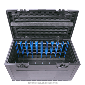 Custodia di volo su misura in plastica PE FLYCASE ROAD Case per palco a testa mobile fascio LED Par luce LED pista da ballo - Product Image 1