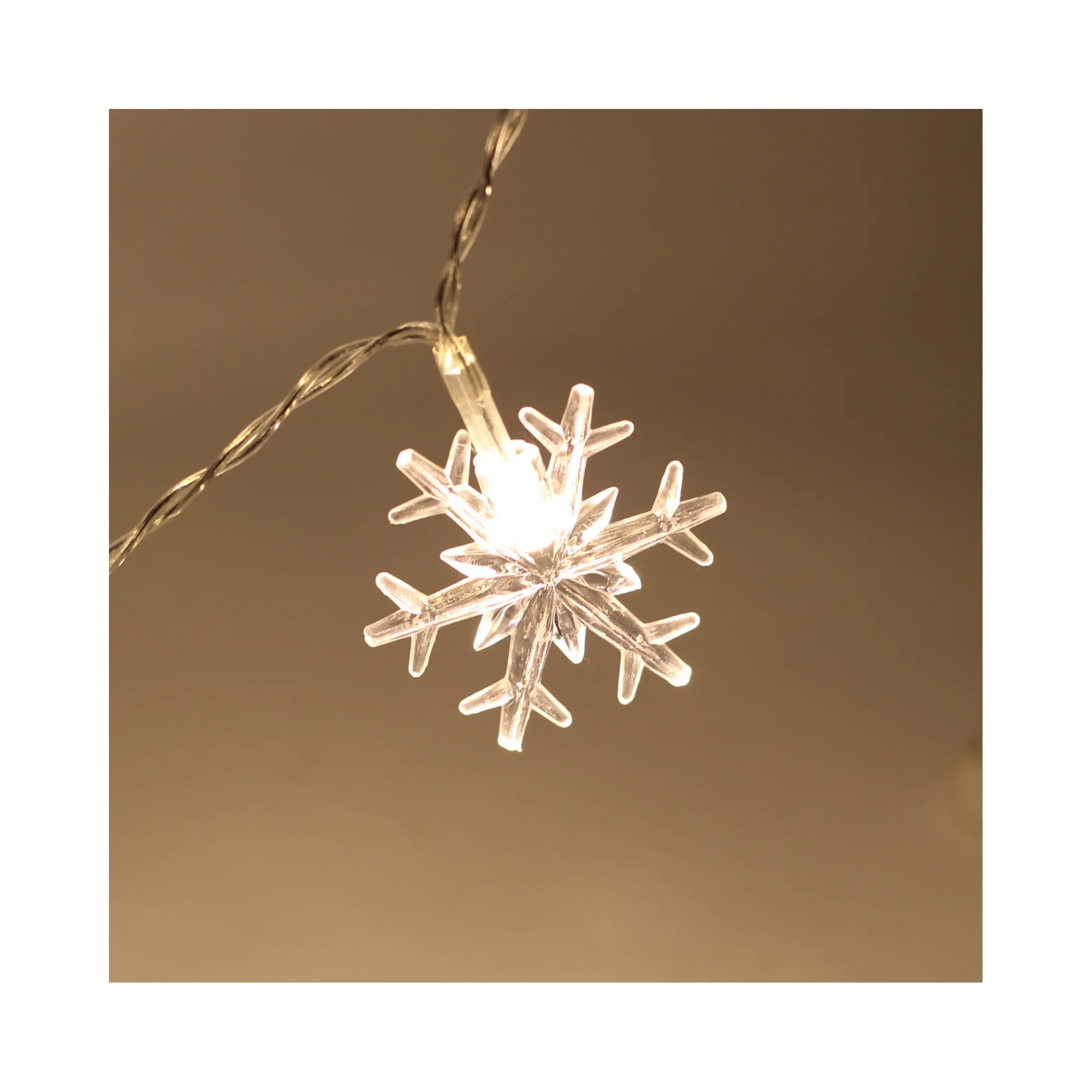 Fábrica interior barato Navidad estrella copo de nieve Led luz Sting Hada luces de Navidad para el hogar vacaciones decoración adornos de iluminación