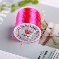 Cordon Élastique Multicolore en Cristal de 0,5 mm, Fil Extensible pour Bracelets, Fabrication de Bijoux et Perlage