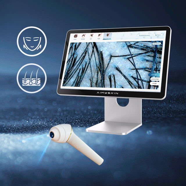 Ai Skin and Scalp Analysis Detector Hair Analyzer Scanner Machine With Screen Hair Follicle Testing Hair Analyzer