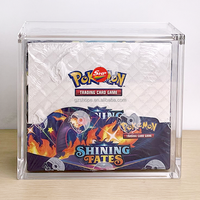 Caixa de Acrílico de Alta Qualidade SHP para Exibição de Pokémon Mega Evolution: Phantasmal Flames Booster Box, Caixa de Acrílico com Cantos Arredondados