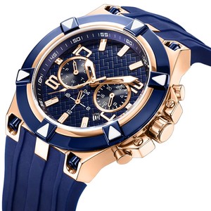 Montre pour homme, montre à quartz de haute qualité avec chronographe, aiguilles lumineuses, date, étanche 10 ATM, montre-bracelet tendance pour homme, marque personnalisée - Product Image 4