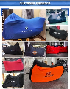 Vente chaude haute élastique velours tissu pliable anti-rides <span class=keywords><strong>double</strong></span> couche tissu extensible moto vélo anti-poussière couverture à vendre - Product Image 4