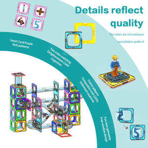 Colorido fuerte bloque de construcción magnético juguete coche Stem imán Juguetes - Product Image 4