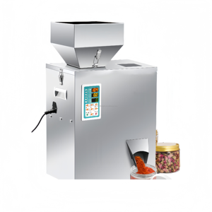 Machine de remplissage semi-automatique de bureau pour poudre de thé, granulés, aliments, café, tisanes, céréales, riz, noix, épices (petites quantités) - Product Image 4