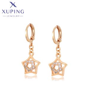 X000769839 XUPING joyería nueva moda personalidad estrella diseño 18K color lindo lujo romántico mujeres diario circón pendientes - Product Image 1