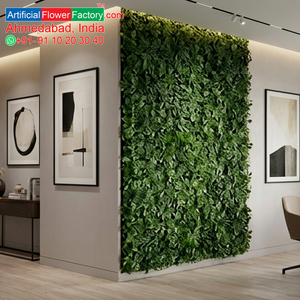 Artificial Lush Green Boxwood Foliage Panel UV Resistant Vertical Garden <b>Wall</b> Tile for Indoor Outdoor Decoration - Product Image 5
