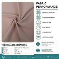 Tela Deportiva Elástica de Yoga, Tejida en Nailon y Spandex, Duradera, Agradable al Tacto y de Primera Calidad