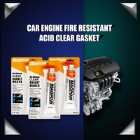 MAGPOW MPB108 Fabricant de joints en silicone RTV sans huile de couleur transparente de 3 oz pour l'automobile