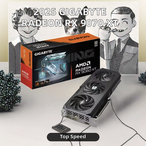การ์ดจอ Radeon 9070 9060 8GB PCIe 5.0 VGA หน่วยความจำวิดีโอ GDDR6 2970MHz สำหรับเล่นเกมบนพีซีตั้งโต๊ะ - Product Image 3