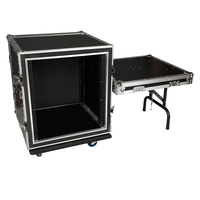 GEHUA Armoire audio aviation à deux portes 10U 12U 14U 16U 18U 20U pour amplificateur de puissance et console de mixage, mallette à outils antichoc
