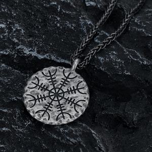 Collar con Colgante de Brújula Vikinga Vegvisir de Acero Inoxidable 316L para Hombre, Talismán de Runas Nórdicas, Joyería en Tono Plata Antigua - Product Image 3
