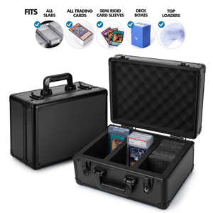 Estuche Mágico para Tarjetas con Marco de Aluminio, Botón Magnético Conveniente para Almacenamiento de Tarjetas Coleccionables Graduadas MT Pokémon TCG - Product Image 2