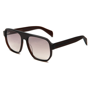 Gafas de Sol de Acetato con Marco Grande, Estilo Retro Unisex, Personalizadas de Fábrica, Estilo Piloto, Polarizadas, con Protección UV para Conducir - Product Image 4