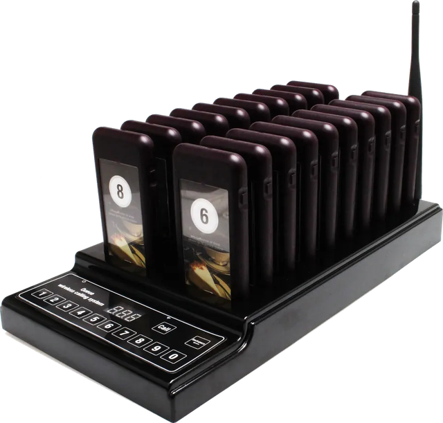 Wireless Restaurant Table Ordering System 20 Coaster Pagers Buzzers for Bar