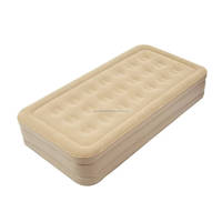 Canapé gonflable et repose-pieds en PVC floqué, pliable et léger, pour camping, compatible SUV, avec pompe, fabrication OEM