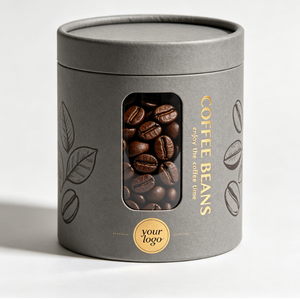 บรรจุภัณฑ์กาแฟแบบย่อยสลายได้ทางชีวภาพเกรดอาหาร OEM สำหรับเมล็ดกาแฟ บรรจุในหลอดกระดาษพร้อมหน้าต่างมองเห็นได้ บรรจุภัณฑ์กล่องกระดาษหรูหราเป็นมิตรกับสิ่งแวดล้อม - Product Image 6