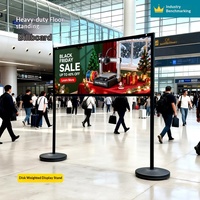 Support de panneau d'affichage promotionnel en alliage d'aluminium, panneau d'affichage mobile extérieur, panneau publicitaire, tailles 60x120cm 100x100cm