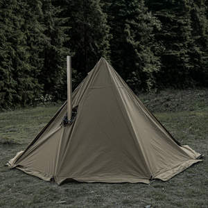 Bushcraft Chimenea Escudo térmico Suministros para acampar Torre Tienda Herramienta de supervivencia Estufa de leña Soporte de aislamiento para escalada y recorridos - Product Image 1