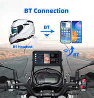 Nouveau GPS de moto avec écran tactile IPS de 6,25 pouces, CarPlay, Android Auto, caméra avant/arrière 5.0, TPMS, étanche IP67