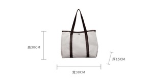 <span class=keywords><strong>Sac</strong></span> fourre-tout en toile vintage grande capacité pour femme, idéal pour la vie quotidienne, les étudiants, le shopping, le travail et les loisirs - Product Image 5