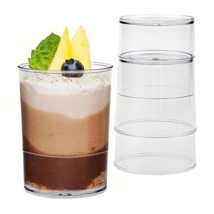 Vasos de Plástico Redondos Mini de 100ml y 150ml para Postres, Batidos y Mousse, con Cuchara, Impresión de Logotipo Personalizada a Color, Venta al Por Mayor - Product Image 2