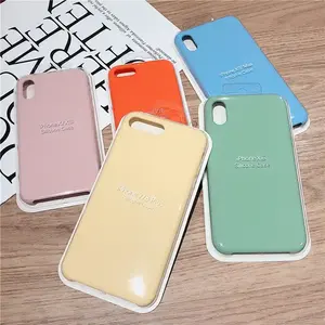 Soft Mobile Phone Cover Silicone Case For iPhone 15 14 13 12 Original Multi Color Liquid Silicone Rubber Phone Cover Shockproof