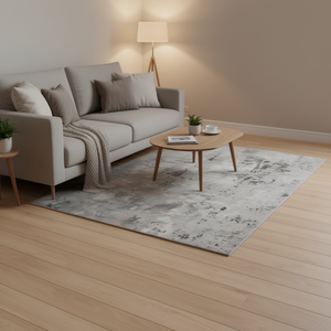 Stylish Abstract Area <b>Rug</b> 8x10 Feet <b>Grey</b> Multi Color Machine Made Polyester Cushioned Non-Shedding For <b>Living</b> <b>Room</b> Bedroom Offic - Product Image 2