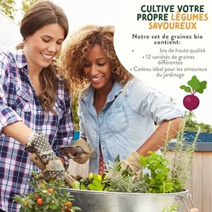 VegetableKits - Mix Pronto da Piantare - 12 Deliziose Varietà di Ortaggi Biologici - Terra <span class=keywords><strong>per</strong></span> Giardino e Vasi - Product Image 5