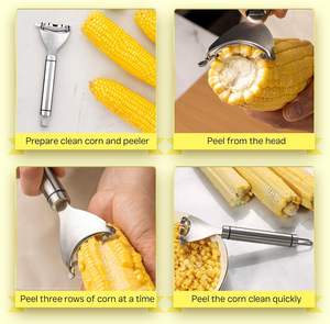 Corn Peeler, Stainless Steel Corn Cutting Machine, Peeler, Corn Peeler, Cutting Machine, Peeler, Thresher, Kitchen <b>Tool</b> - Product Image 5