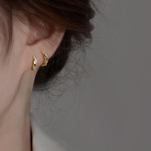 Boucles d'oreilles circulaires en argent pour femmes, boucles d'oreilles à aiguille, nouvelle mode 2025, boucles d'oreilles d'été pour femmes - Product Image 5