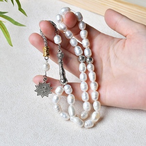 Ys373 Natuurlijke Echte 8Mm Parel Rozenkrans Ketting Tasbih Tasbeeh Parel Islamitische Moslim Kralen Zoetwater Parel Rozenkrans - Product Image 3