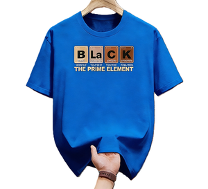 <span class=keywords><strong>Camiseta</strong></span> negra con la tabla periódica de los elementos, <span class=keywords><strong>camiseta</strong></span> gráfica con la orgullo de la melanina, color blanco - Product Image 4