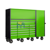 Chariot à outils mobile robuste avec 17 tiroirs et porte latérale de rangement OEM pour l'entretien des ateliers automobiles