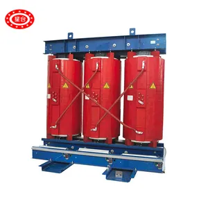 SCB seri 9 2000 kva 10kv/400v resin cor tiga fase transformator daya tipe kering