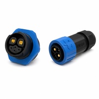 Connecteur circulaire étanche M23 pour montage sur panneau, signal d'alimentation, 90 °   Angulaire à 180° °   Câble moulé droit avec connecteur mâle pour AGV Marine