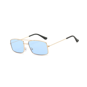 2021 I <span class=keywords><strong>Vision</strong></span> T072 <span class=keywords><strong>Gafas</strong></span> <span class=keywords><strong>de</strong></span> <span class=keywords><strong>sol</strong></span> Unisex Marco negro con lente azul Venta caliente Moda PC UV400 Logo en la lente 2 piezas incluidas - Product Image 6