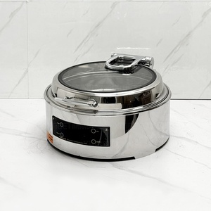 Chauffe-Plats Électrique Professionnel à <span class=keywords><strong>Bas</strong></span> Prix pour <span class=keywords><strong>Buffet</strong></span>, 6L, Contrôle Numérique Intelligent, Argent, Efficacité Énergétique A++ - Product Image 1