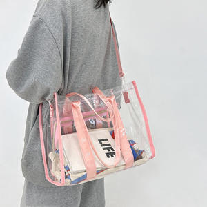 Bolsa de Playa Impermeable, Nueva Bolsa de Hombro Transparente de PVC para Mujer, Bolsa de Gelatina de Verano con una Sola Correa, Bolsa de Natación y Fitness - Product Image 6