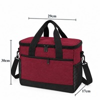 Sac isotherme personnalisé, en polyester souple avec fermeture éclair et poche avant, réutilisable pour le travail quotidien, les voyages et les pique-niques