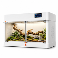 Terrarium intelligent standard pour animaux exotiques, ventilation silencieuse, réservoir en acrylique avec capteur thermique pour gecko et lézard