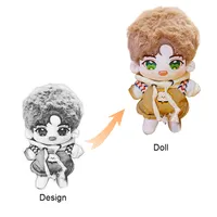 Neue Mode Schöne Stand Up Custom Plüsch puppen Benutzer definierte Korean Star Doll Kpop Plüsch Idol Doll