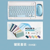 Combo de Teclado y Ratón Inalámbrico Delgado con Retroiluminación RGB, Interfaz PS/2+USB, Resistente al Agua y a Caídas, para Windows/Mac/Tablet - Pedido al por Mayor