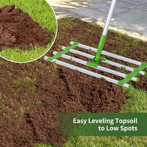 Vertak Đa Chức Năng Bãi Cỏ San Lấp Mặt Bằng Cào Vườn 607Mm Tine Chiều Dài Nhôm Xử Lý San Lấp Mặt Bằng Cào - Product Image 3